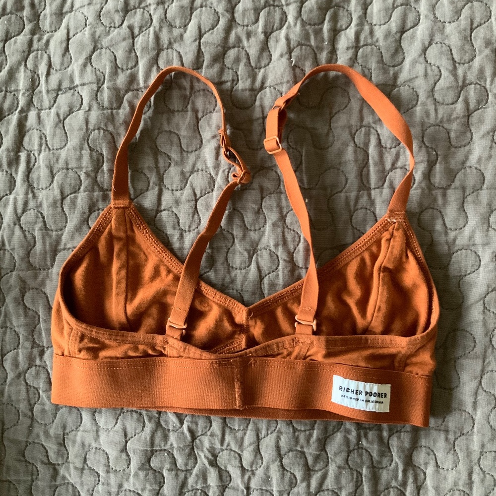 Richer Poorer - bra in warm orange rust